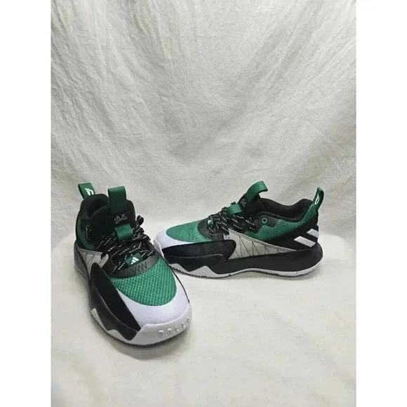 Size 7 Mens  - Adidas Dame Certified EXTPLY 2.0 Black Court Green - Picture 13 of 13